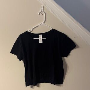 Athleta In Motion Seamless Relax Black Tee